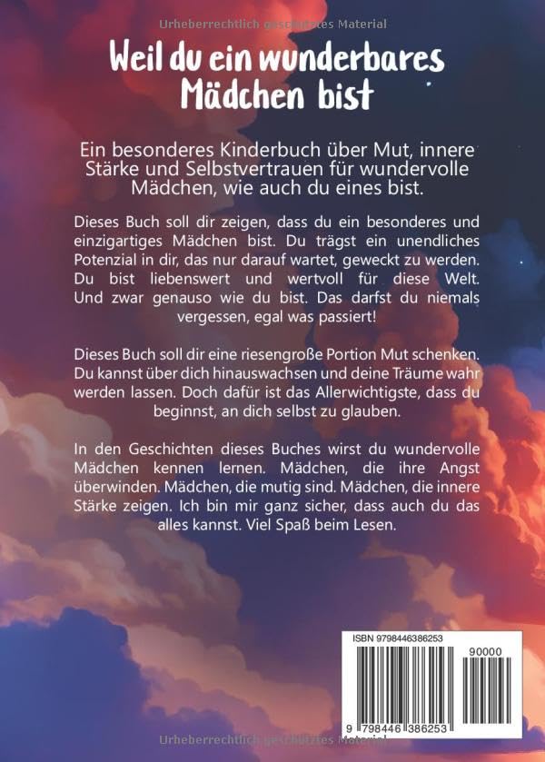 amazon/books Weil du ein wunderbares Mädchen bist: Ein besonderes Kinderbuch über Mut innere Stärke und Selbstvertrauen für wundervolle Mädchen wie auch du eines bist : Jahn Sabine: Amazon.de: Books Jubiläumsangebot