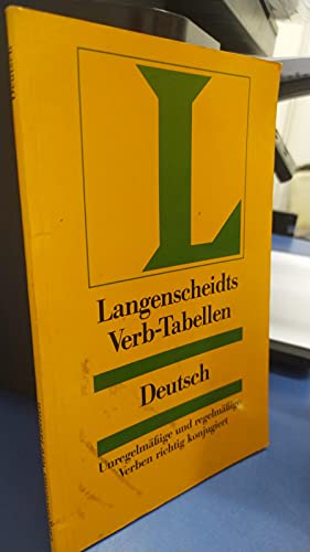 zvab Langenscheidts Verb-Tabellen Deutsch von WENDT: Very Good Paperback (1975)