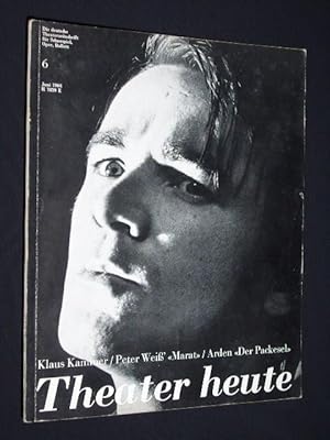 zvab Theater heute. Die deutsche Theaterzeitschrift für Schauspiel Oper Ballett. Heft 6 Juni 1964. Mit Stückabdruck: DER PACKESEL von John Arden von Herausgegeben von Erhard Friedrich Siegfried Melchinger und Henning Rischbiet